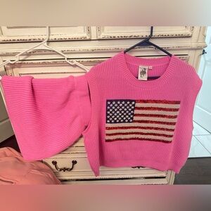 QOS - Pink American Flag set